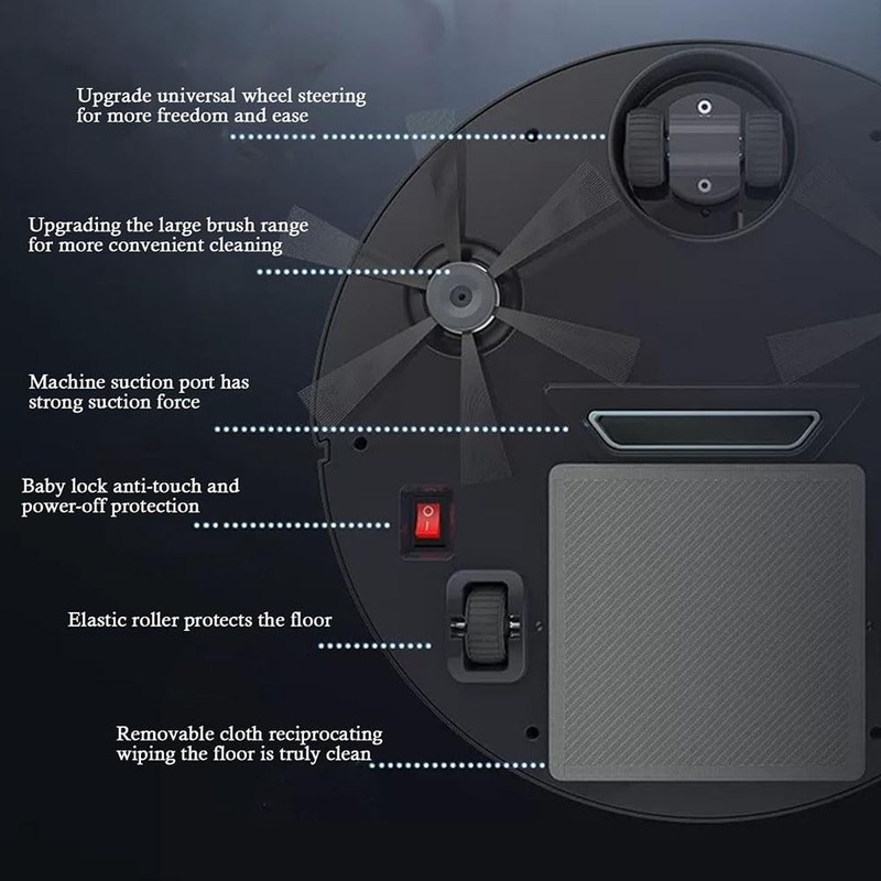 Automatic Robot Vacuum Cleaner Rechargeable Household Vacuum, Sweeping, Mopping gallery