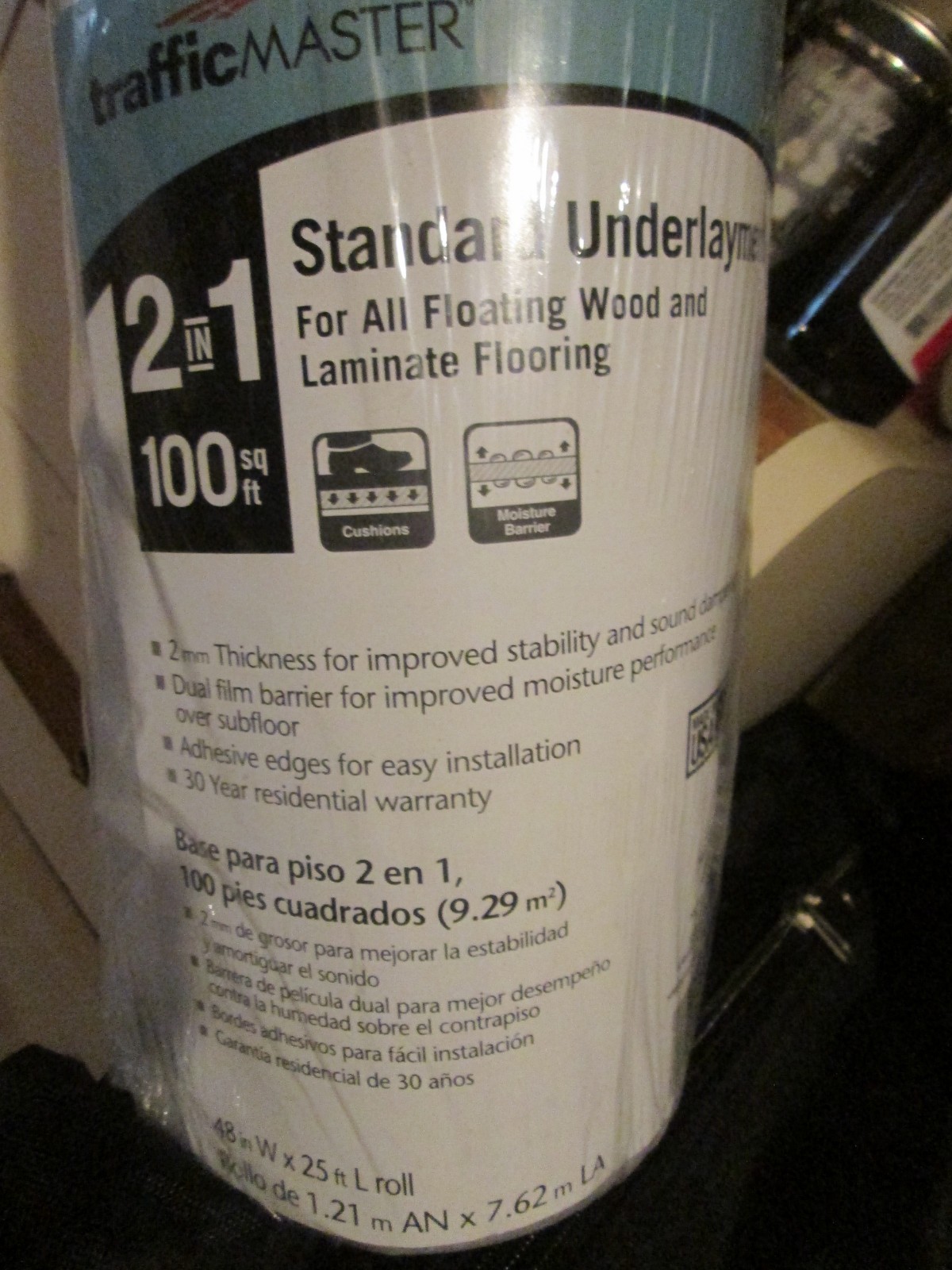 TrafficMaster Underlayment Polyethylene Foam Moisture Barrier 100 sq. ft gallery
