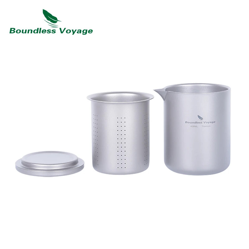 Boundless Voyage Titanium Tea Set Double-Walled Tea Maker Lightweight Teapot gallery