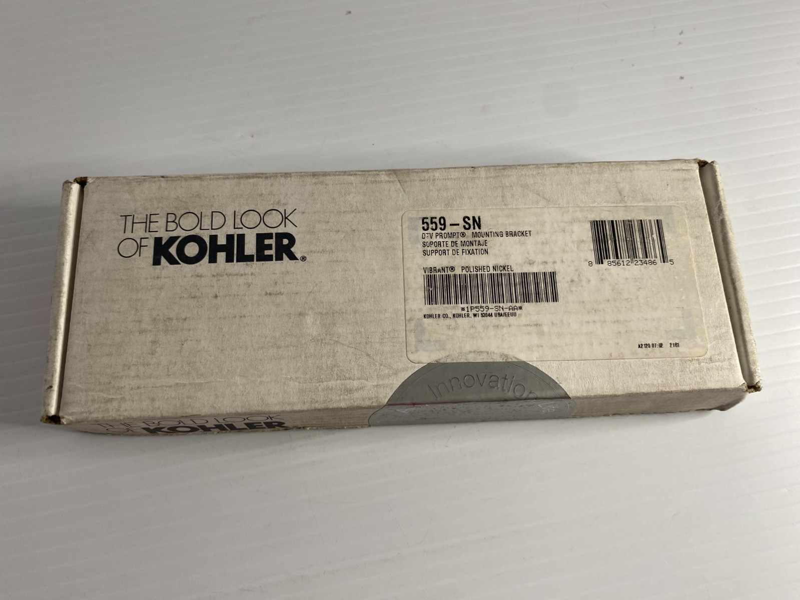 Kohler DTV Prompt Interface Mounting Bracket 559-SN Vibrant Polished Nickel gallery