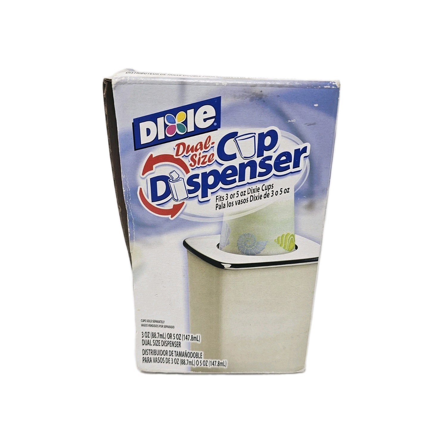 Vintage 2005 DIXIE Dual Size Cup Dispenser for 3 or 5 Ounce Cups New In Box gallery