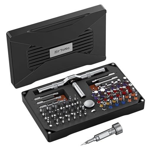74 in 1 Magnetic Screwdriver Set, Ratchet Screwdriver Set with Black 74 in 1 gallery