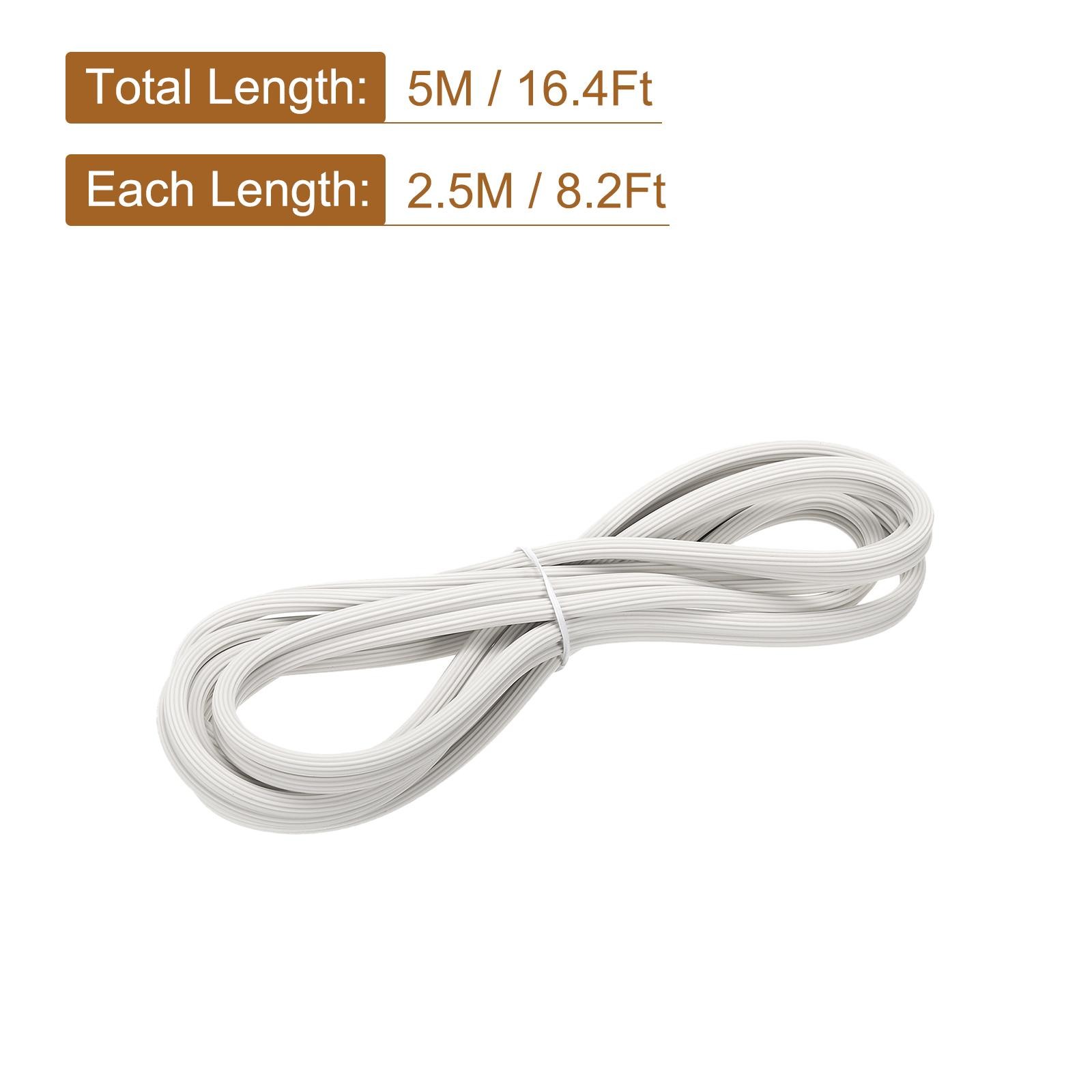 Screen Spline, 5M/16.4Ft Silicone Window Sealing Strip, 6mm OD White gallery