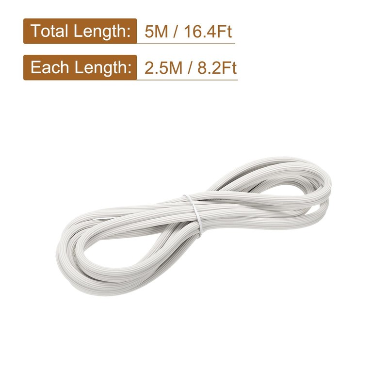 Screen Spline, 5M/16.4Ft Silicone Window Sealing Strip, 6mm OD White gallery