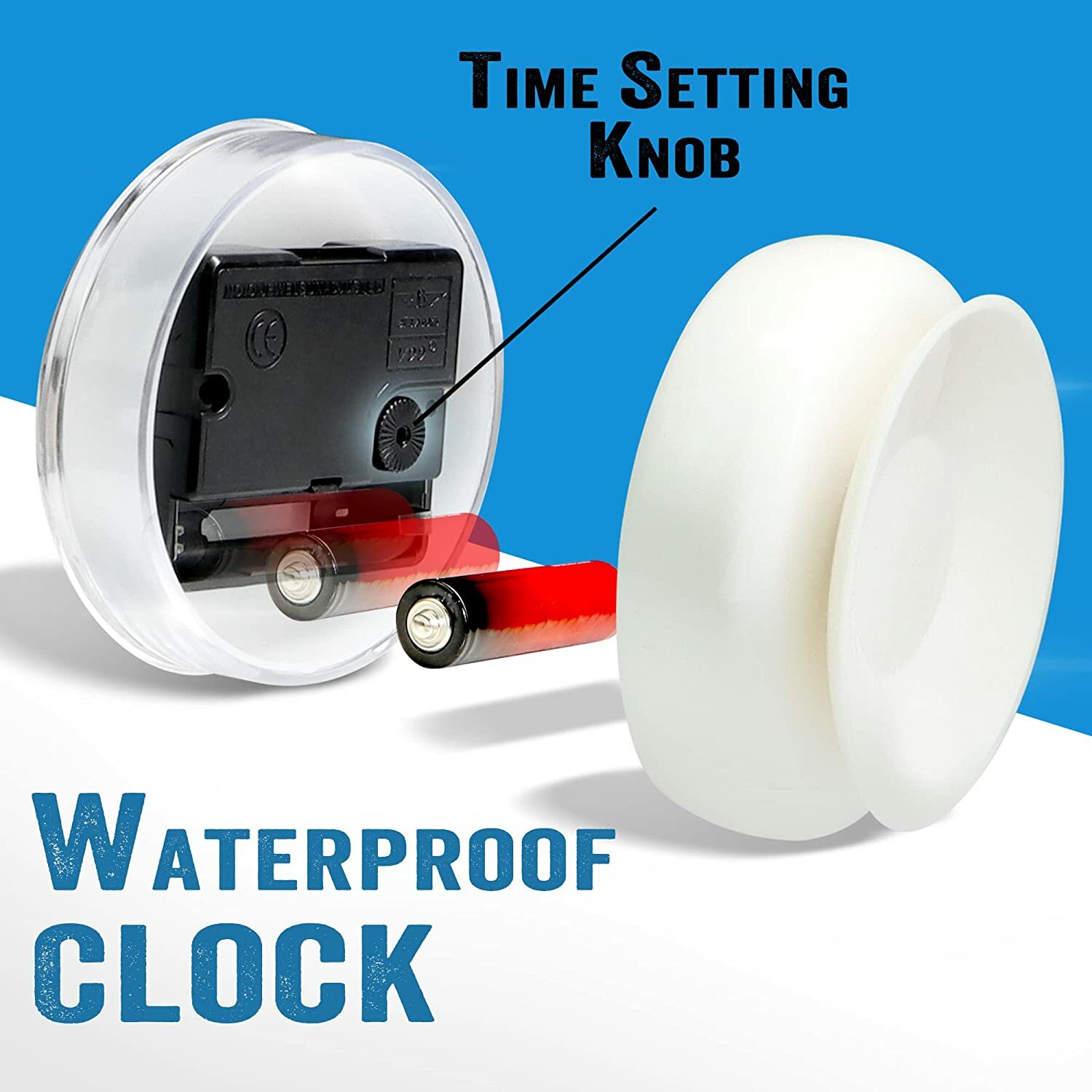Betus Waterproof Bathroom Shower Clock with Large Suction Cup for Toilet Kitchen gallery