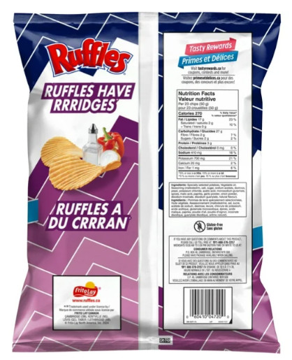 Ruffles All Dressed Flavored Potato Chips, 350g gallery