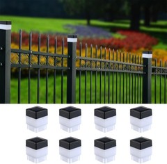 Solar LED Fence Post Cap Light 2×2 Inch (5x5cm) – for Wrought Iron, Aluminum …