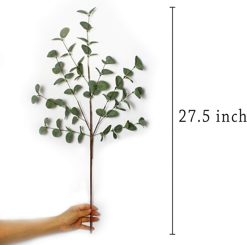 Home Party Wedding Decor Eucalyptus Leaf Spray - 12 Pcs gallery