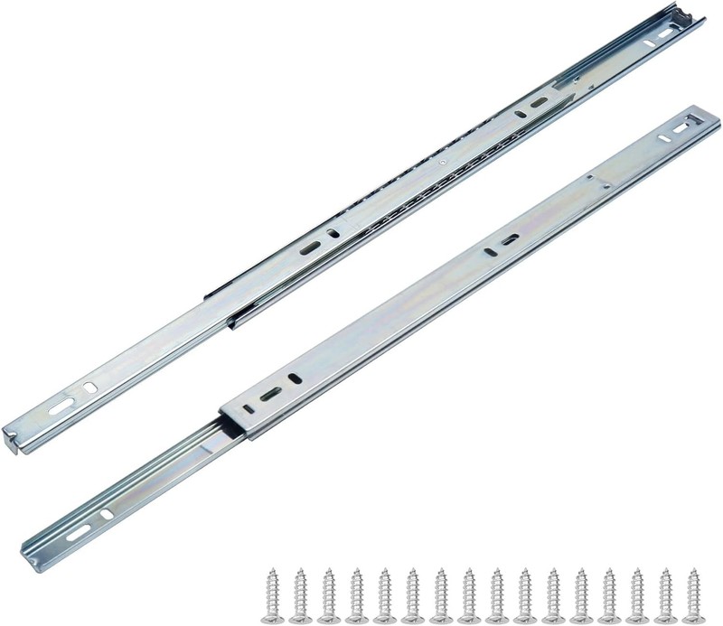 15-Inch Drawer Rails Side Mount Heavy Duty Ball Bearing Rails Runners Extensi... gallery