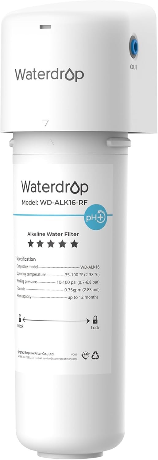 Waterdrop Alkaline Water Filter System for Sink WD-ALK16, NSF/ANSI 372 Certified gallery