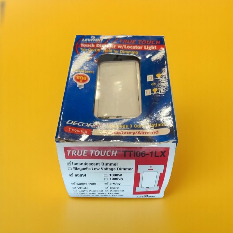 🔥Leviton TTI06-1LX Touch Dimmer Switch (White / Ivory / Almond) ~ 4 Units🔥 gallery