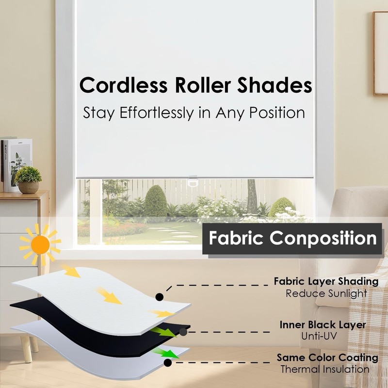 Tovalor Cordless Roller Shades gallery