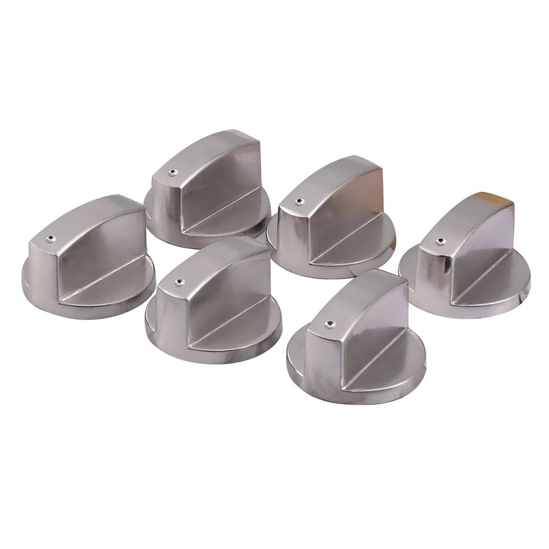 New 6pcs Gas Stove Knobs Cooker Oven Kitchen Control Metal Replace gallery
