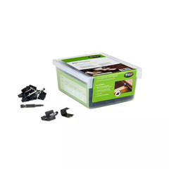 Hidden Deck Fasteners 50 sq ft Universal Combo Pack No Visible Screws Black 90Pc