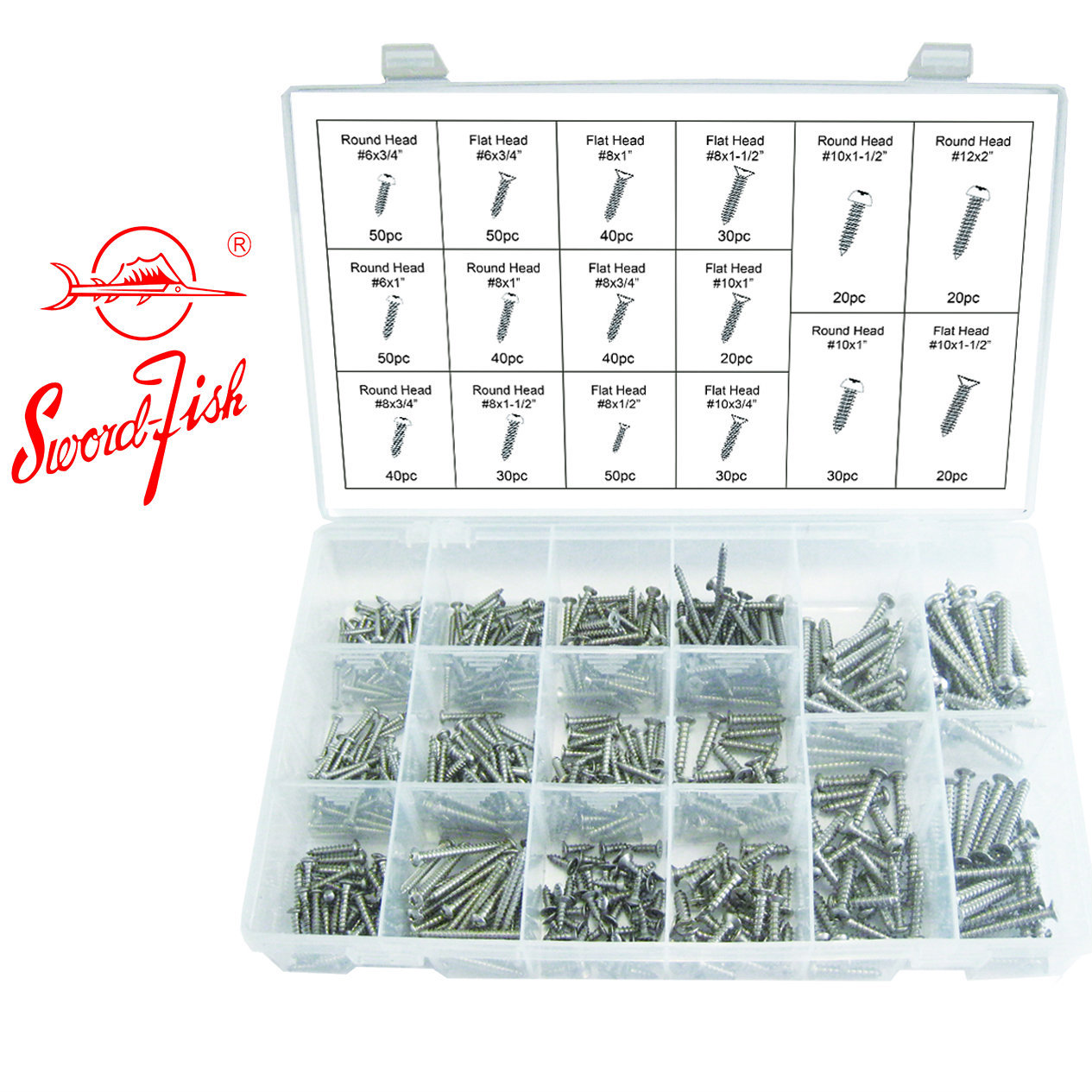 Swordfish 30090 - 560pc Stainless Steel Screw Assortment gallery