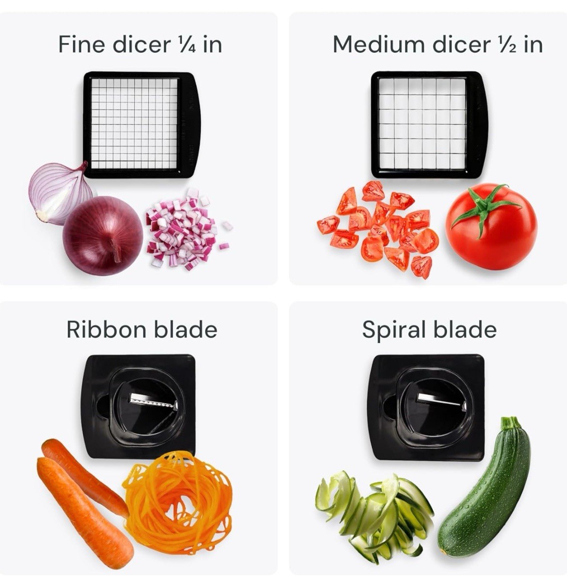 Fullstar The Original Pro Chopper - Vegetable Chopper and Spiralizer, Food Chopp gallery
