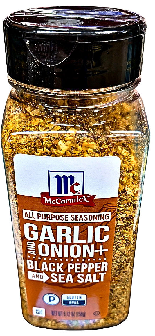 McCormick All Purpose Garlic Onion Black Pepper Sea Salt 9.12 Oz EXP 06/2027 gallery