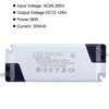 36W 300mA LED Driver AC 85-265V Output 72-126V DC Male Connector Transformer gallery