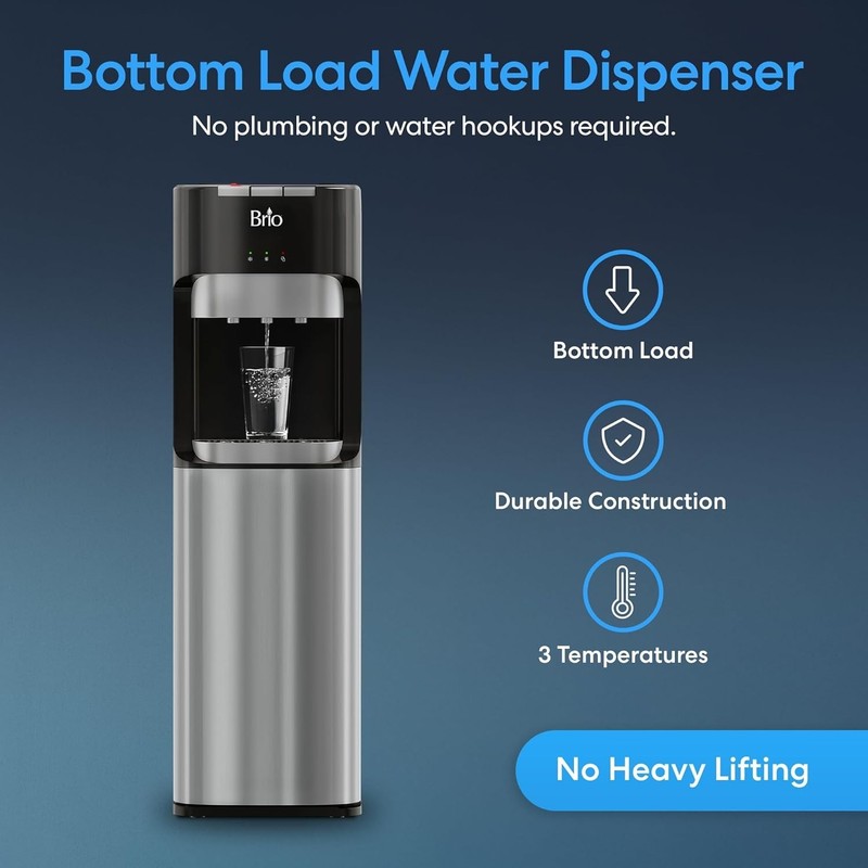 Ultimate Bottom Loading Water Dispenser with Safety Lock & Stylish Steel Finish gallery