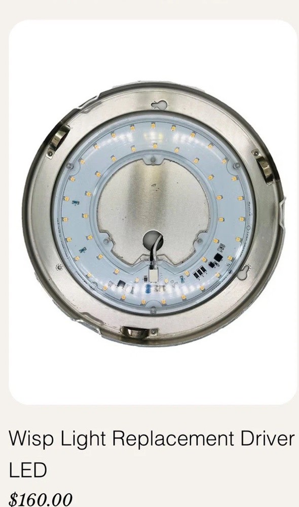 Casablanca Led Wisp Replacement Light Bulb 10W 120V 3000K Warm Complete Pan