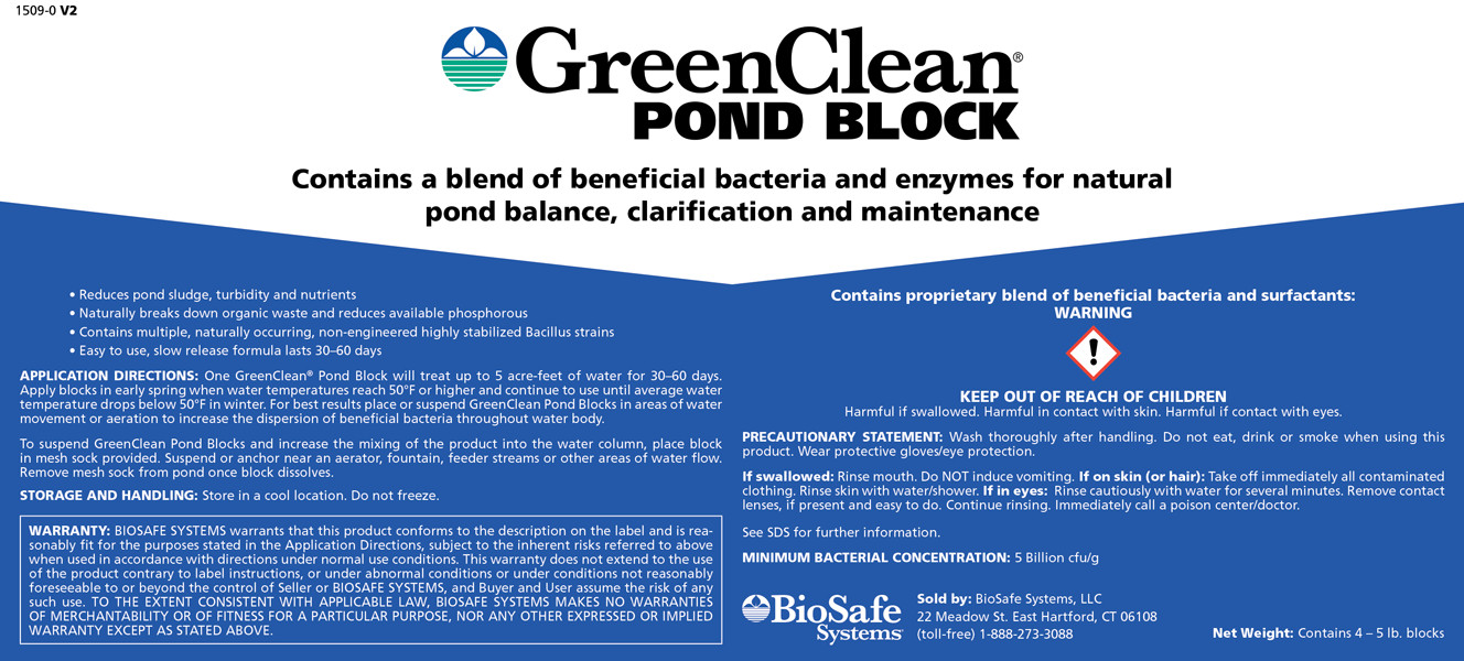 BioSafe GreenClean Pond & Lake Block 5 lb. Case of 4 x 5lb Blocks gallery