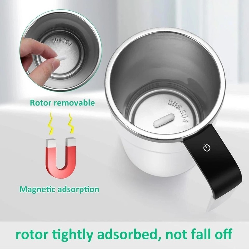 Automatic Magnetic Electric Self Stirring Mug Cup Mixing Coffee Milk Tea Beer gallery