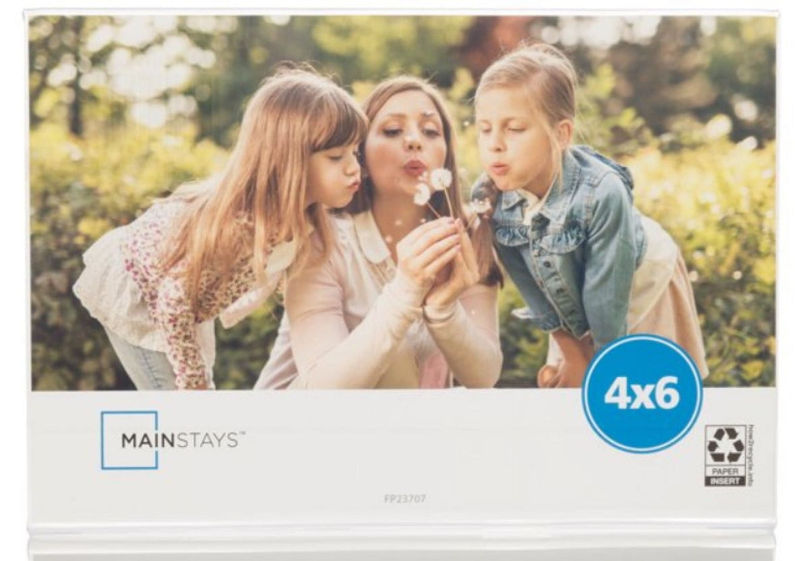 (4 pack) 4" x 6" Horizontal Bent Acrylic Tabletop Picture Frame gallery