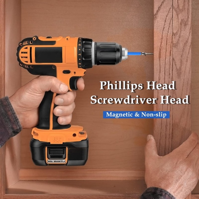 7Pcs Magnetic screwdriver bit Bits set PH2 Anti-slip Hex Shank Screw Cross Head gallery