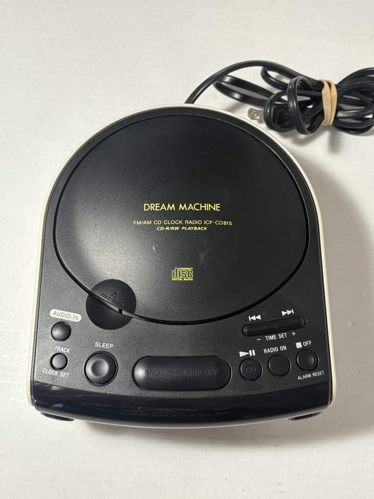Sony Dream Machine FM/AM CD Player Dual Alarm Clock Radio ICF-CD815 TESTED gallery