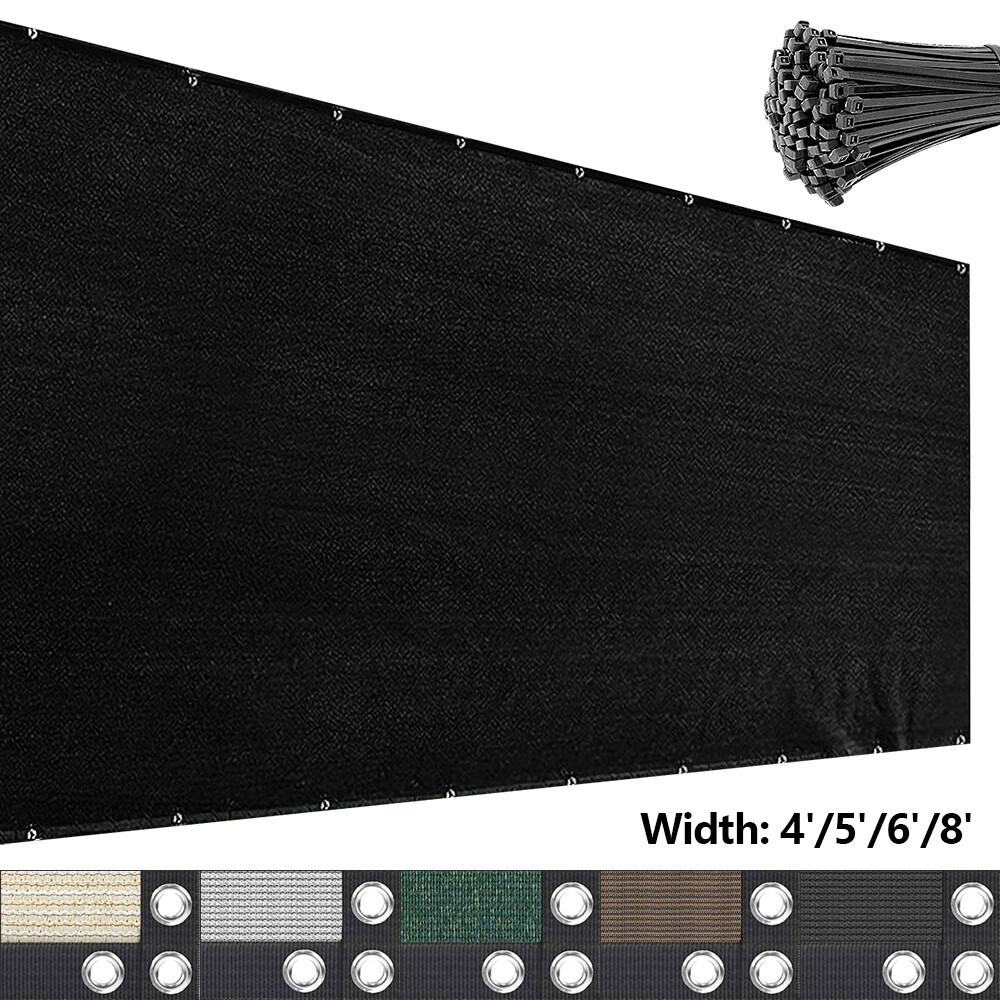 4/5/6/8 ft Fence Screen Privacy UV Windscreen Mesh Shade Net Cover for Garden gallery