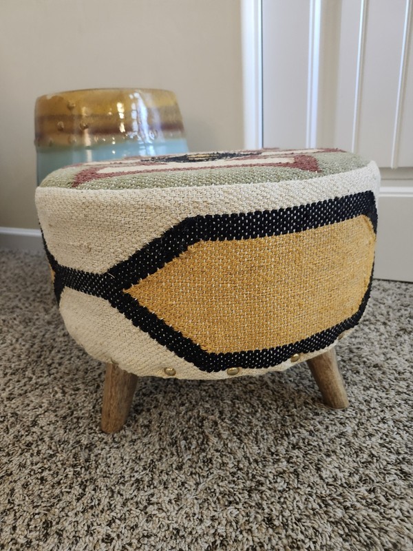 Kilim Handmade Footstool gallery