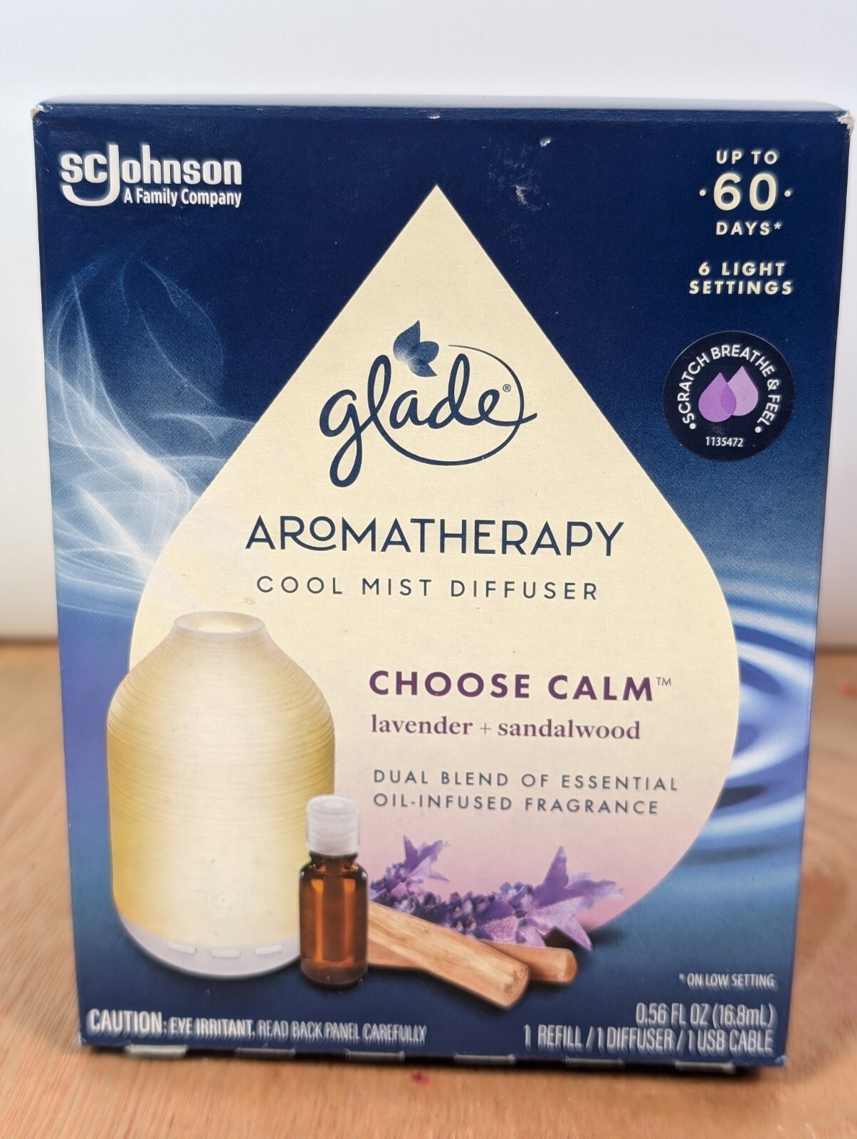 Glade Aromatherapy Essential Oil Diffuser with 1 Refill Lavender & Sandalwood gallery