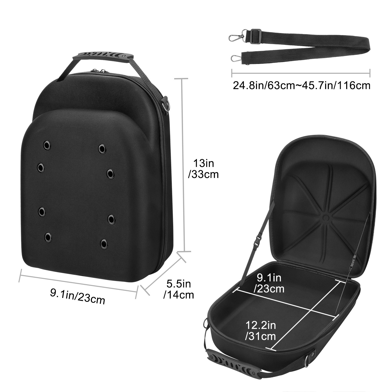 Hard EVA Baseball Hat Case Breathable Dustproof Travel Storage Protect Box Bag gallery