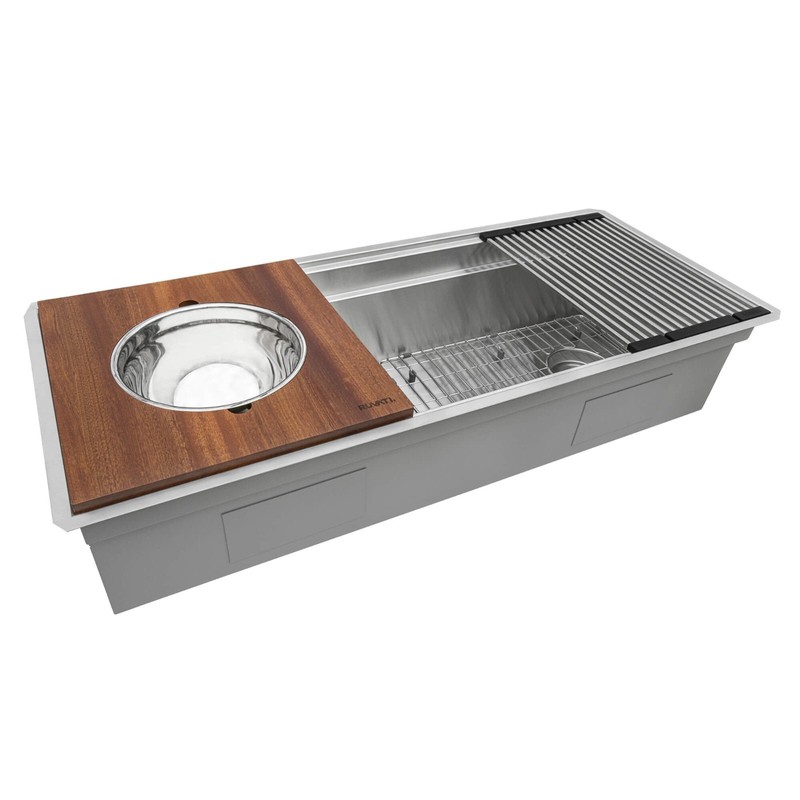 Ruvati 39" Workstation Dual Tier Undermount 16 Gauge Sink - RVH8299 gallery