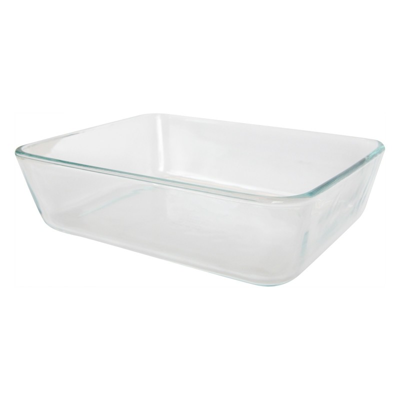 Pyrex 7211 6-Cup Rectangle Glass Storage Dish w/ 7211-PC 6-Cup Blue Lid Cover gallery