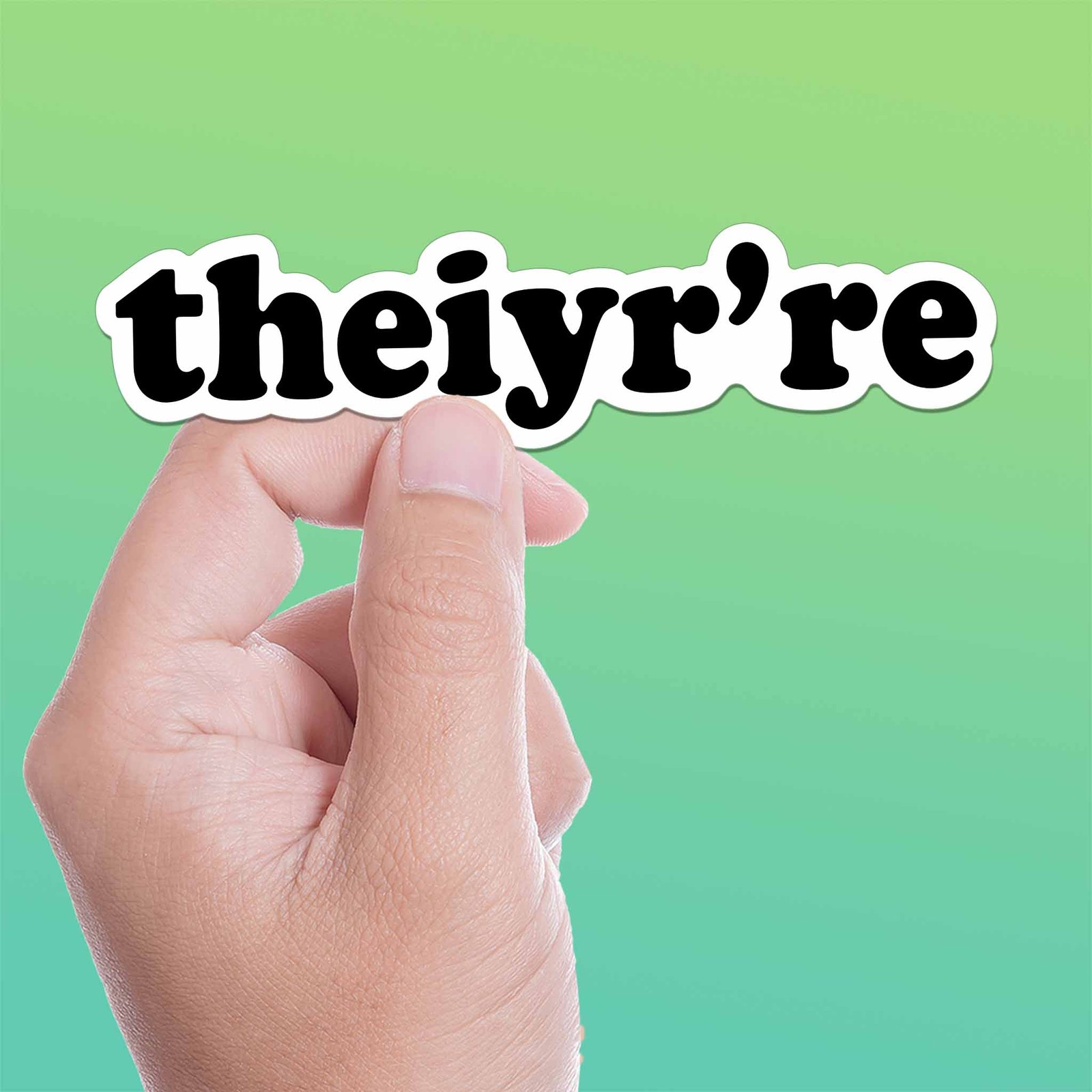 Theiyr're Sticker - Funny Misspelling Decal for Water Bottle gallery