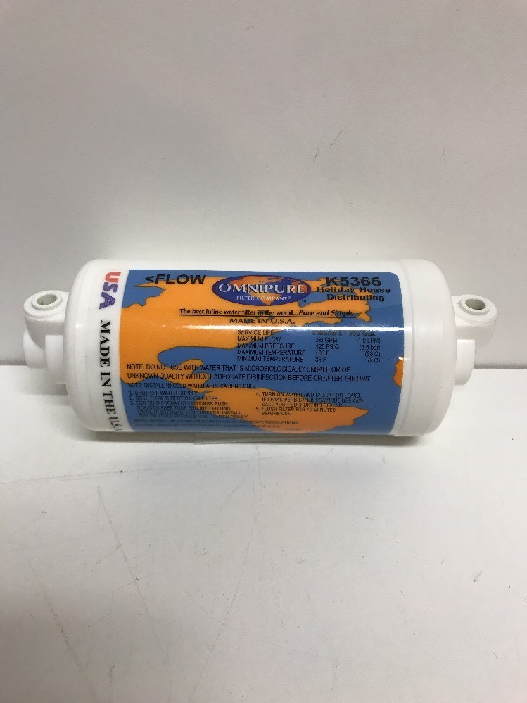OmniPure Flow Inline Filter Chlorine Taste Odor K5366 USA 6 Month gallery