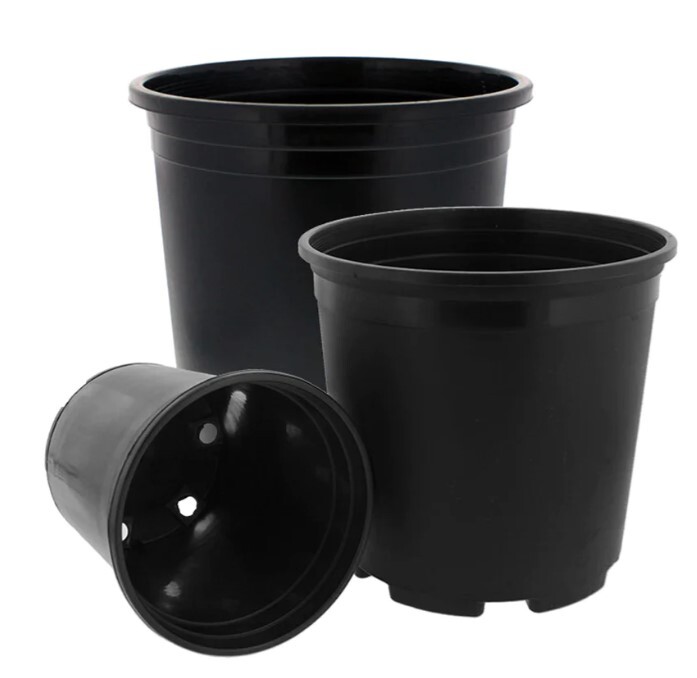5-Gallon High Quality Injection Molded Nursery Container Pot Plastic Black gallery