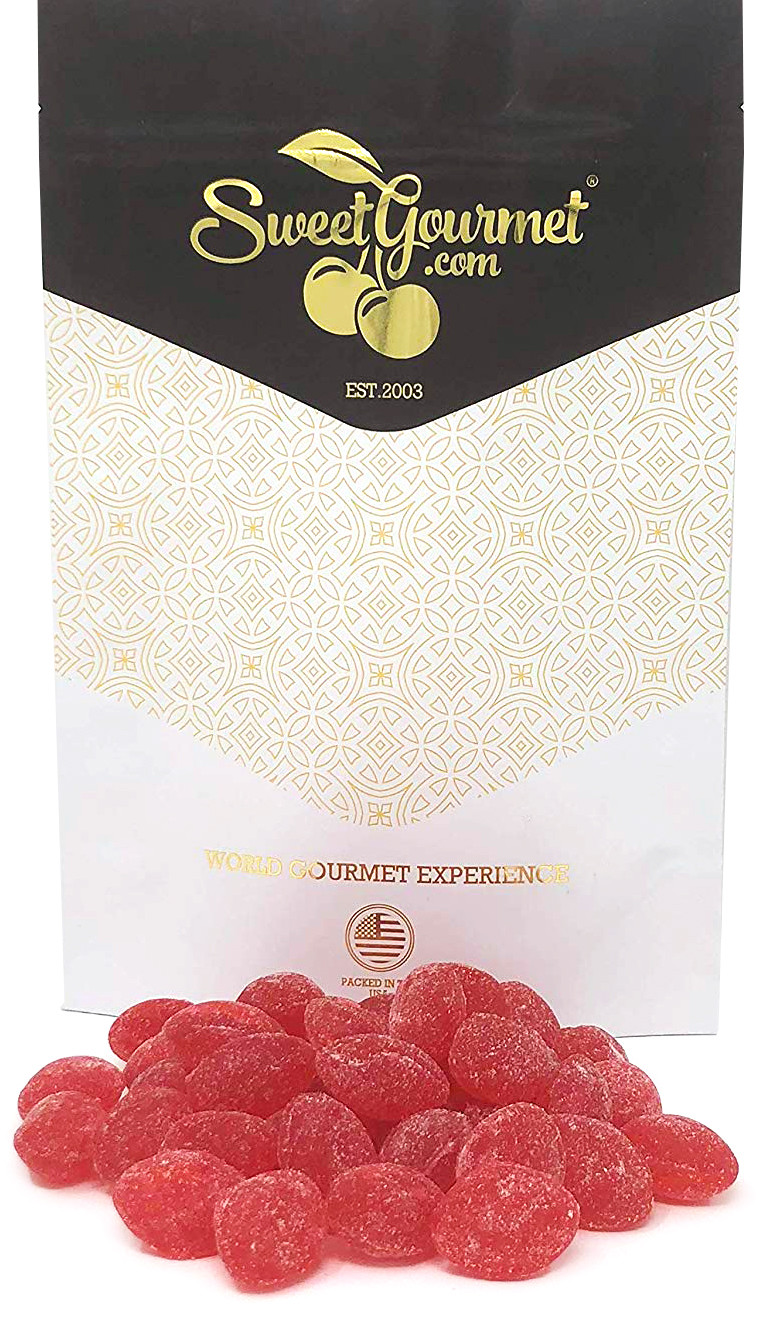 Cherry Natural Sanded Candy Drops | Claeys Old Fashioned Hard Candy Bulk gallery