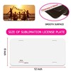 DIY Sublimation License Plate Blanks - 4 Pack Aluminium Metal for Custom Designs gallery