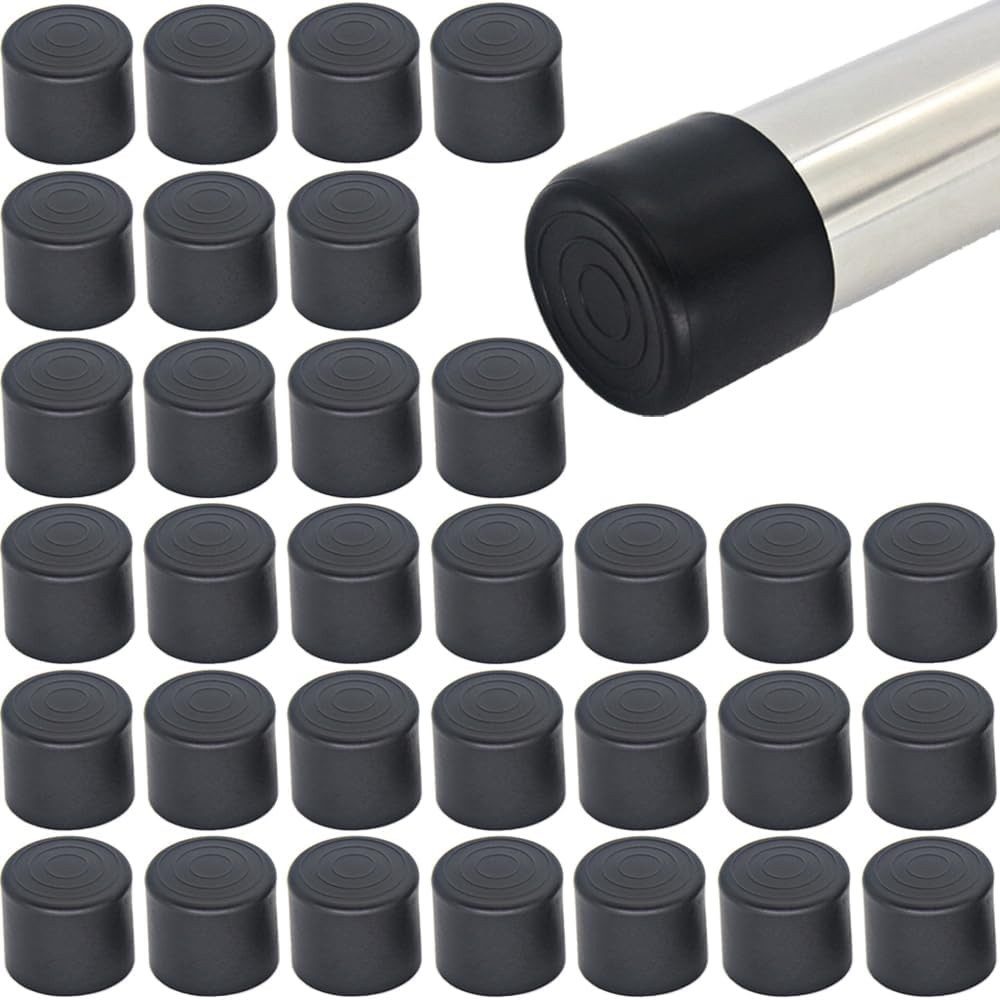 32Pcs Round Rubber Chair Leg Tips Caps, 7/8 Inch (22mm) Chair Table Leg Covers F gallery