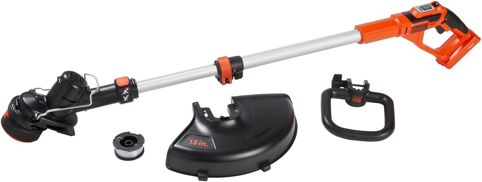 BLACK+DECKER 40V MAX String Trimmer and Lawn Edger, 13 Inch Weed Eater, Far Reac gallery