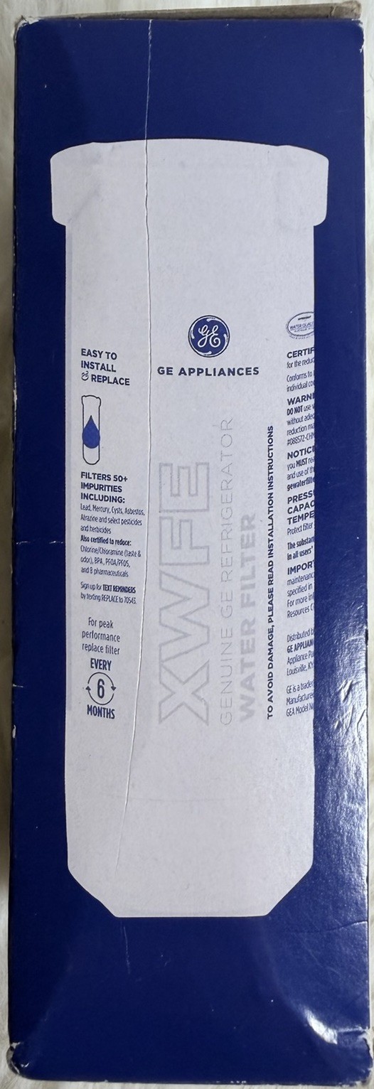 GE XWFE Refrigerator Water Filter No Chip New Open Box gallery