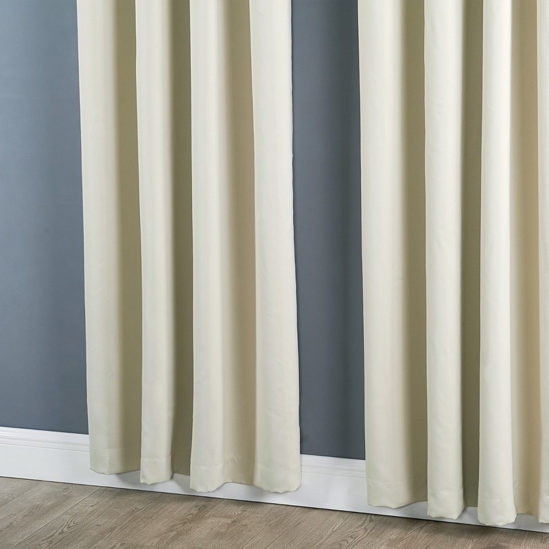 Heavy Thick Solid Grommet Panel Window Curtain Drapes Blackout 2 PC & 2 Tiebacks gallery
