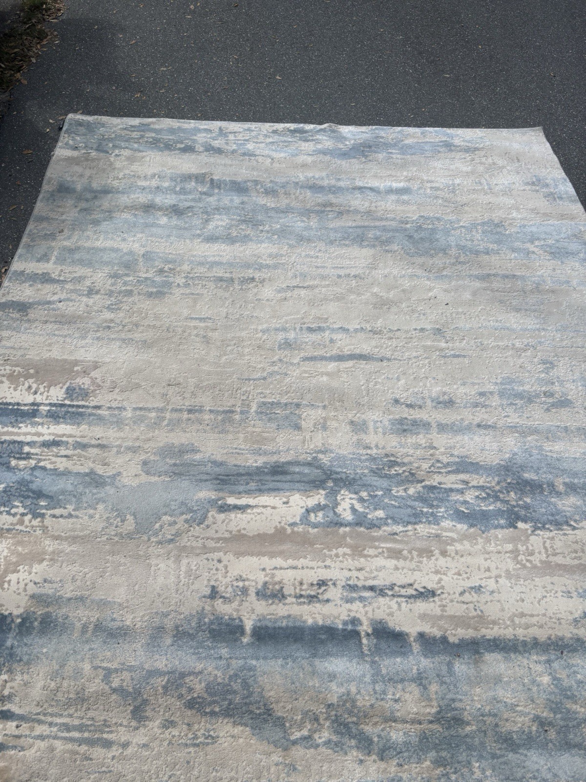 Calvin Klein ARTIC Abstract Blue Beige Gray Modern Area Rug Polyester gallery