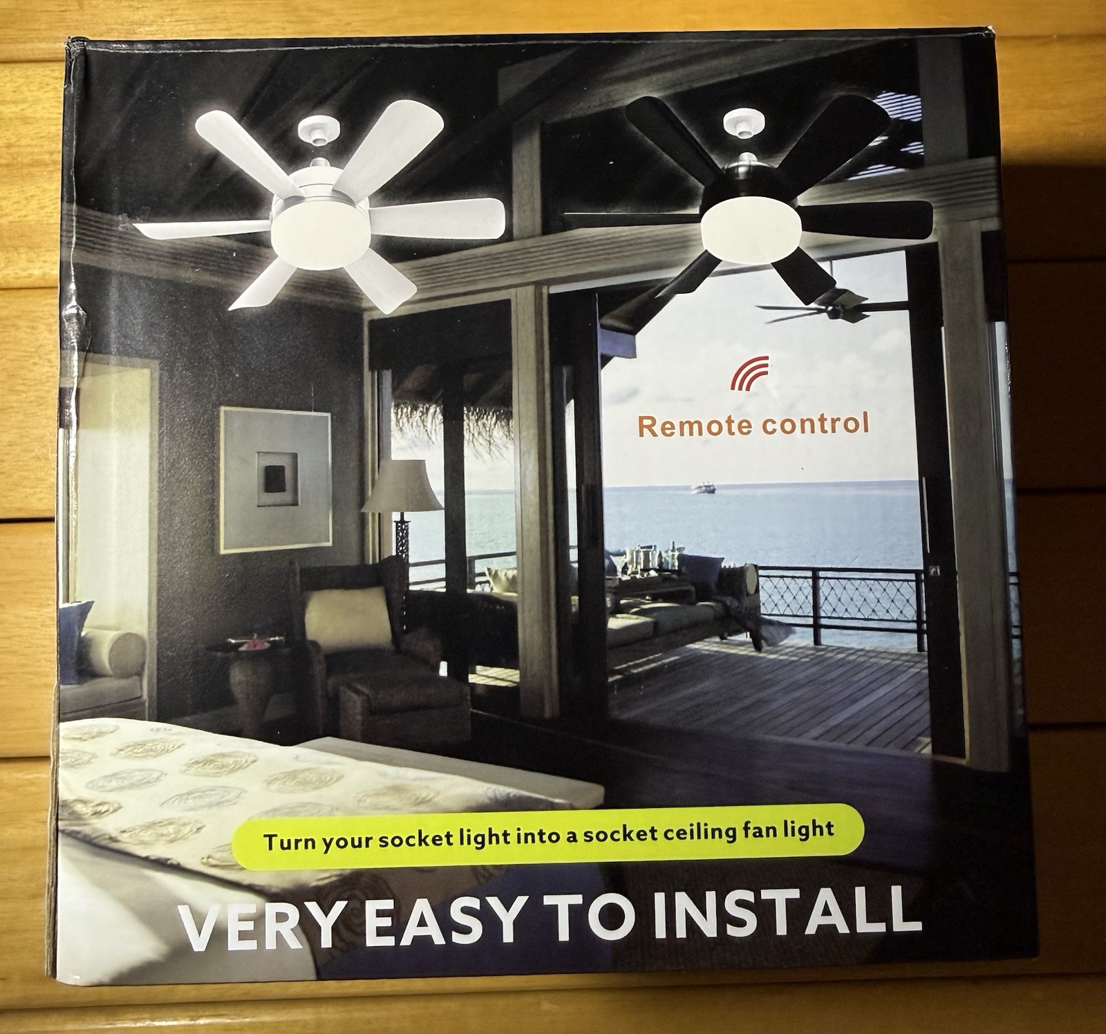 Ceiling Fan Light 2-in-1, Remote Control, 6 Speeds, 3000K-6500K, White gallery