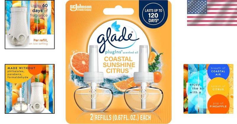 Long-Lasting Glade PlugIns Refills with Essential Oils - 50 Days of Freshness gallery