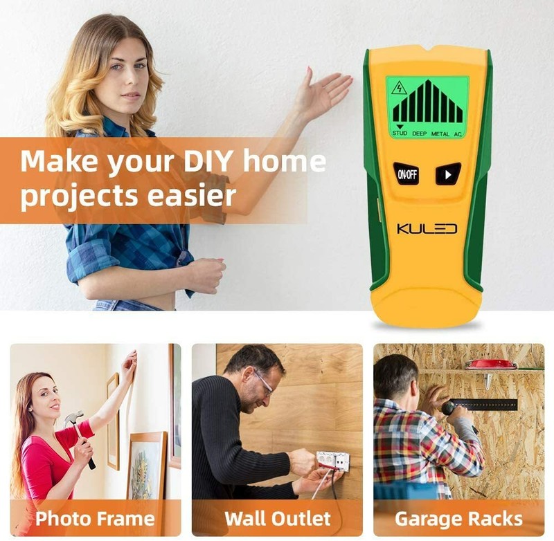 Stud Finder, 3 in 1 Multi-Function Wall Stud Sensor Detector with LCD Display gallery