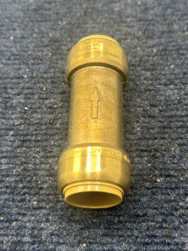SharkBite U2016-0000LF: 3/4 in. Push-to-Connect Brass Check Valve
