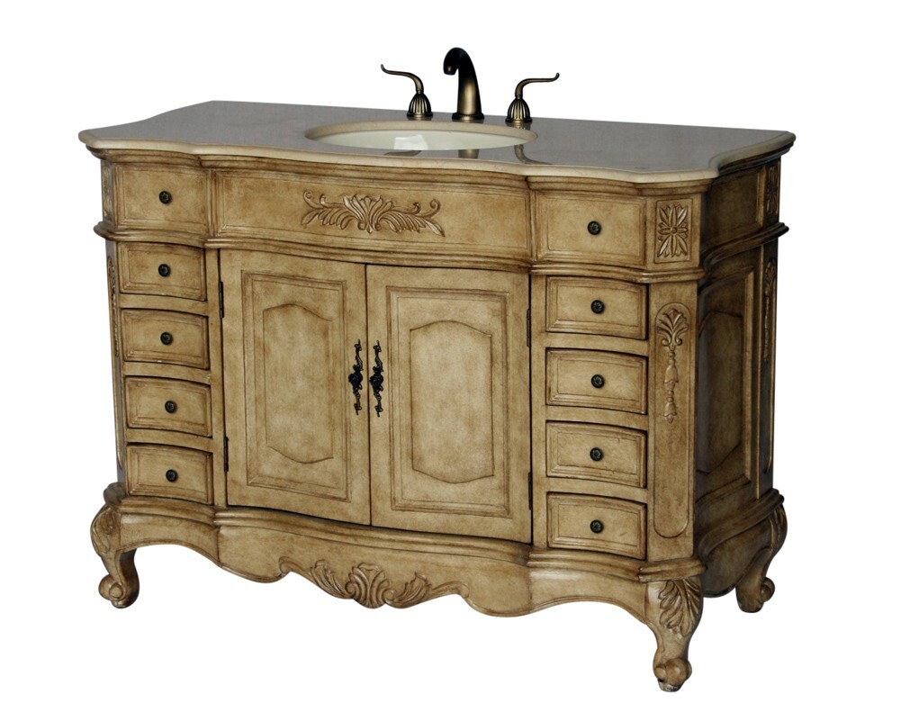 48-Inch Antique Style Single Sink Bathroom Vanity Model 2815-485 BE gallery